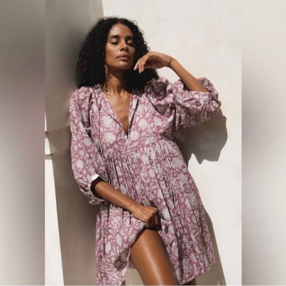 Daughters of India kyra mini dress in musk large - Picture 1 of 7